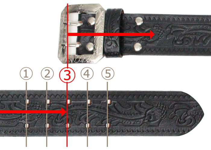 ACE WESTERN BELTS 【Style No. 900 NICKEL BUCKLE ＜BLACK＞】 エース