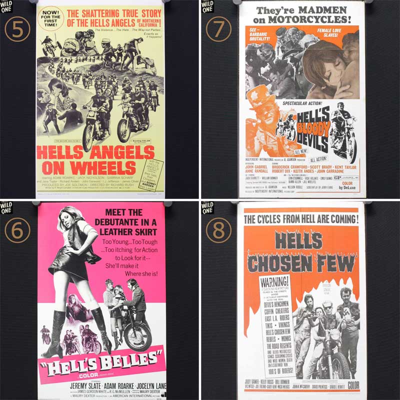 オールドバイカームービーポスター【①ANGELS FROM HELL】【②ANGELS