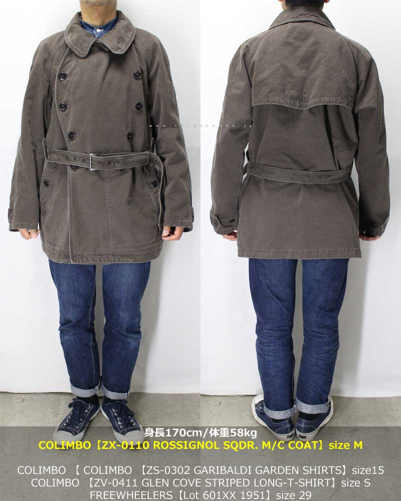 COLIMBO 【ZX-0110 ROSSIGNOL SQDR MOTORCYCLE COAT ＜CHARCOAL
