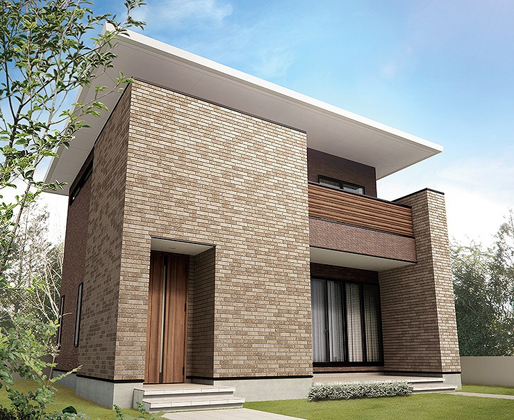 リクシル(INAX) 外壁タイル HALAGEシリーズ カイト 二丁掛平 HAL-2/KTE