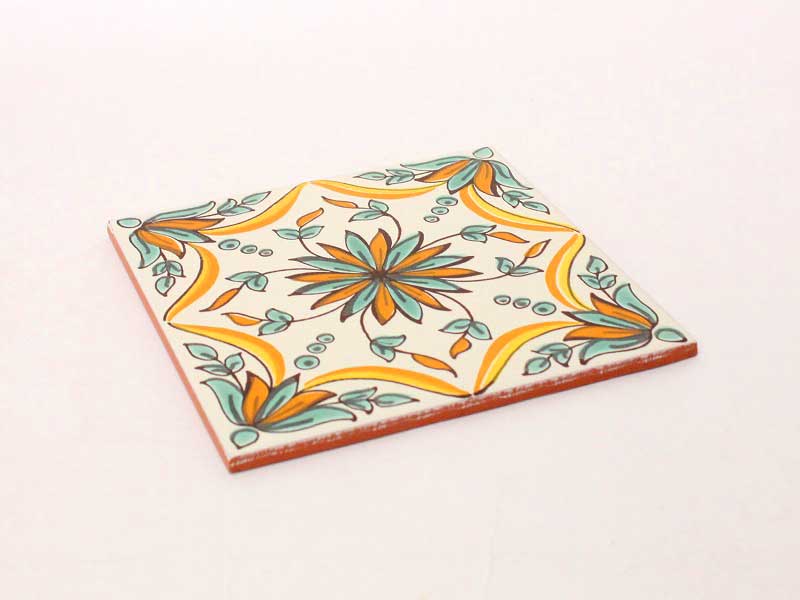 バラ売り】 027 チュニジア柄デザインタイル 150角 5mm厚 50808XXX