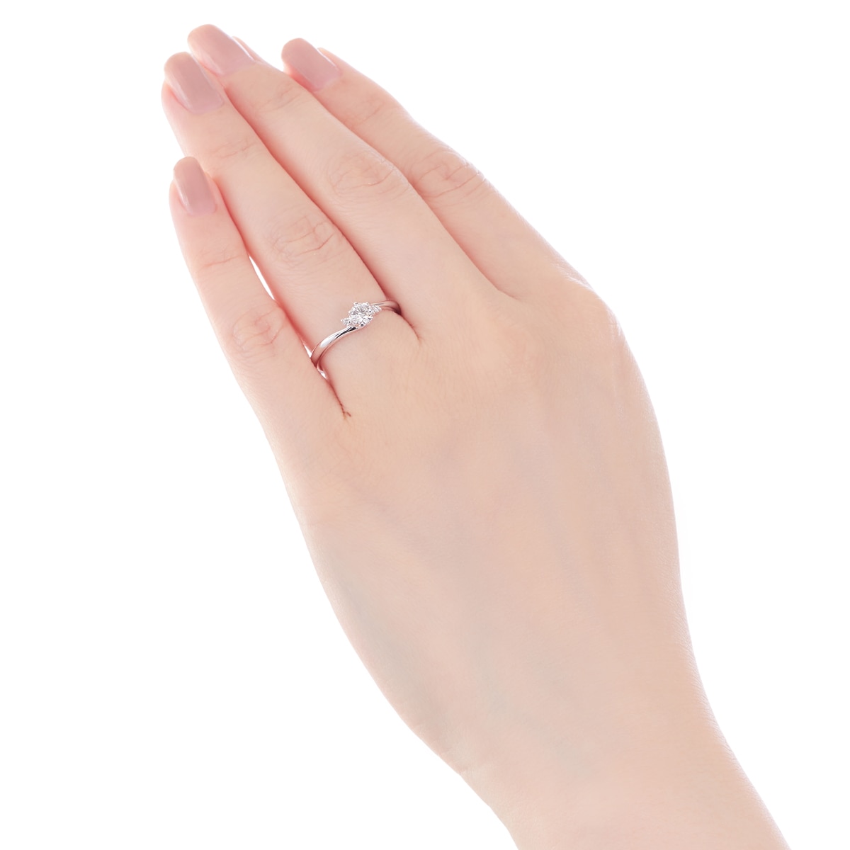 プラチナ鑑定書付ダイヤモンドリング（0.23カラット）(RKR095