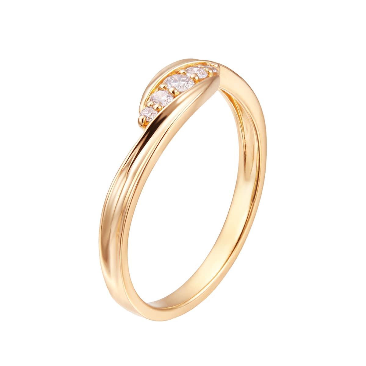 K18イエローゴールドダイヤモンドリング(RFR687-002)|TSUTSUMI