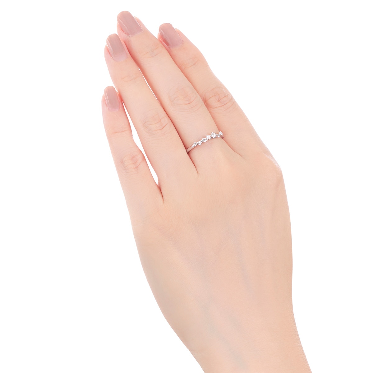 K18ホワイトゴールドダイヤモンドリング(RFR086-001)|TSUTSUMI