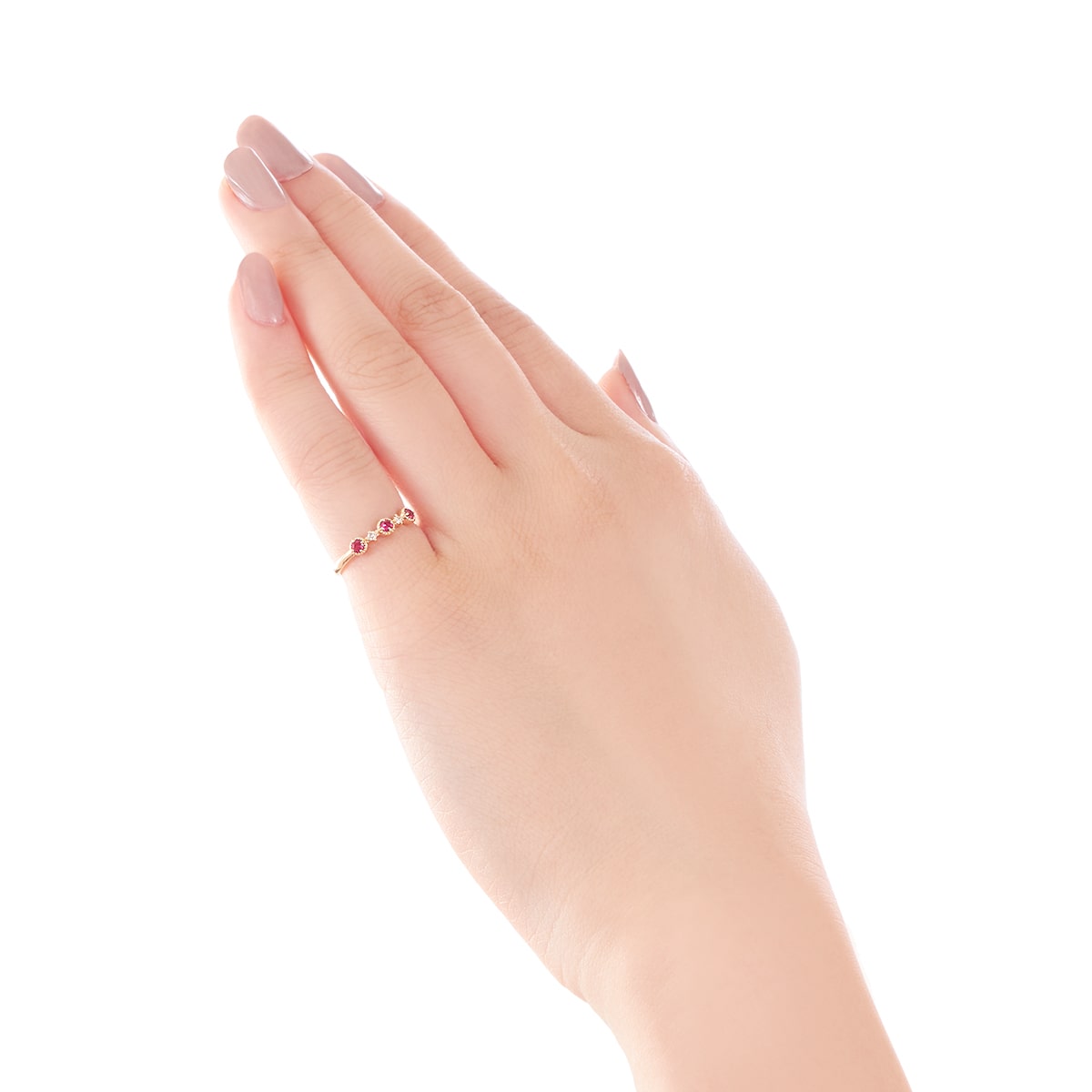 K10イエローゴールドルビーリング（ピンキーリング）(RFR301-002