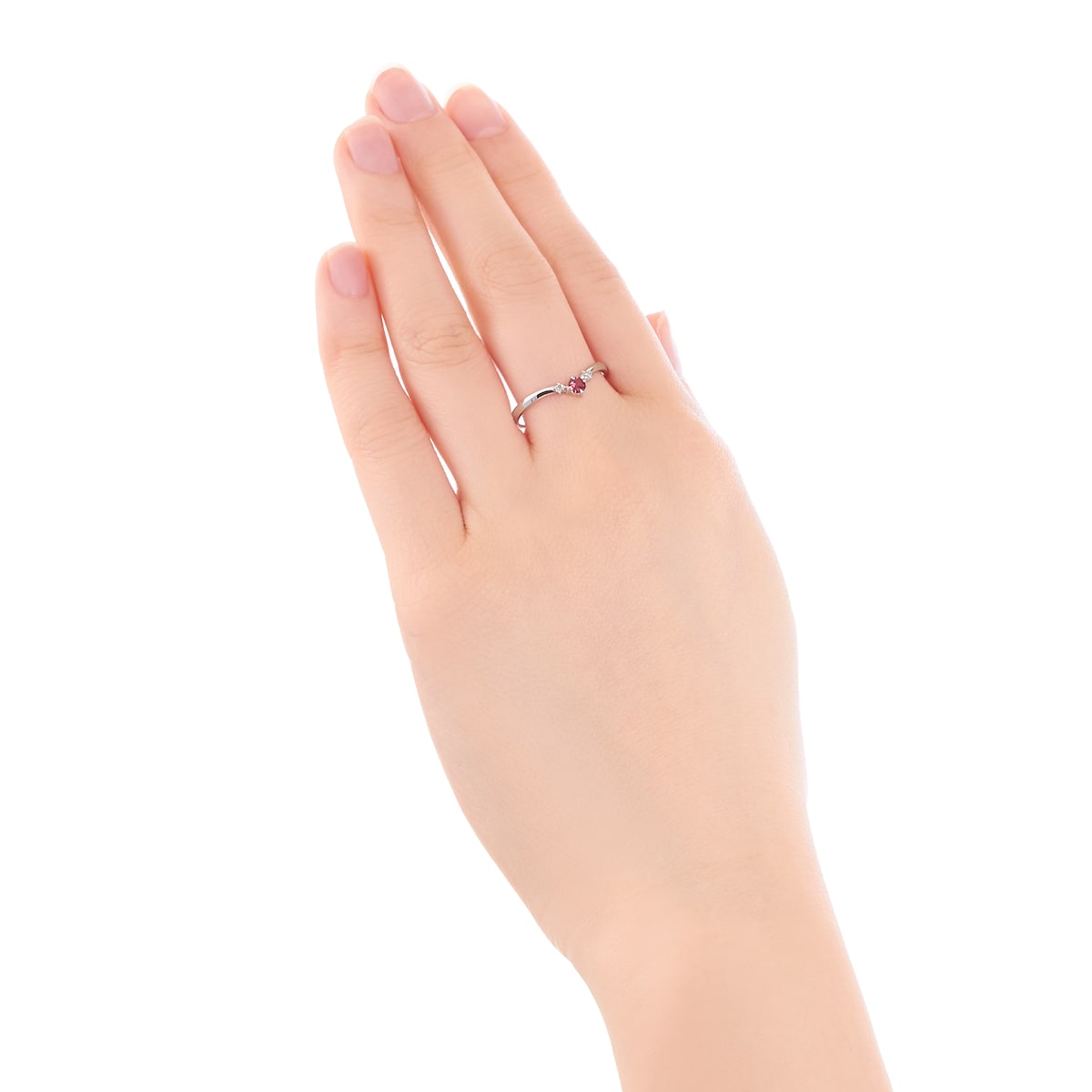 K10ホワイトゴールドルビーリング(RFR530-002)|TSUTSUMI（ジュエリー