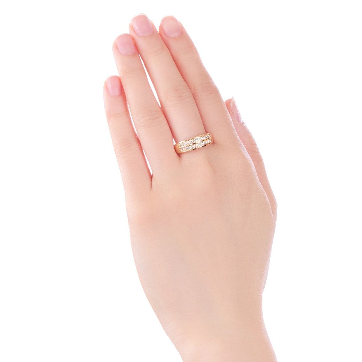 K18イエローゴールドダイヤモンドリング(RFR620-002)|TSUTSUMI