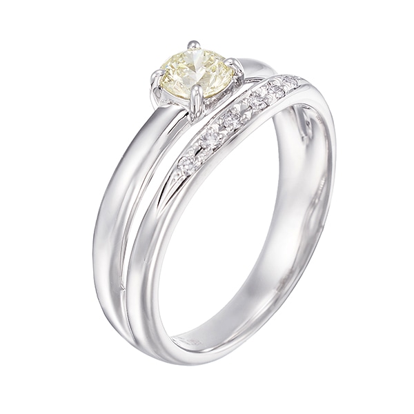 プラチナ鑑定書付ダイヤモンドリング（0.4カラット）(RKR333)|TSUTSUMI