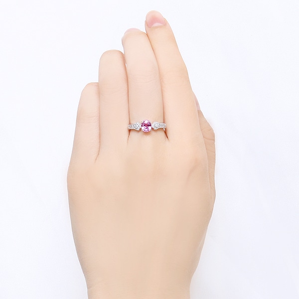 プラチナピンクサファイアリング(LFR308)|TSUTSUMI（ジュエリーツツミ