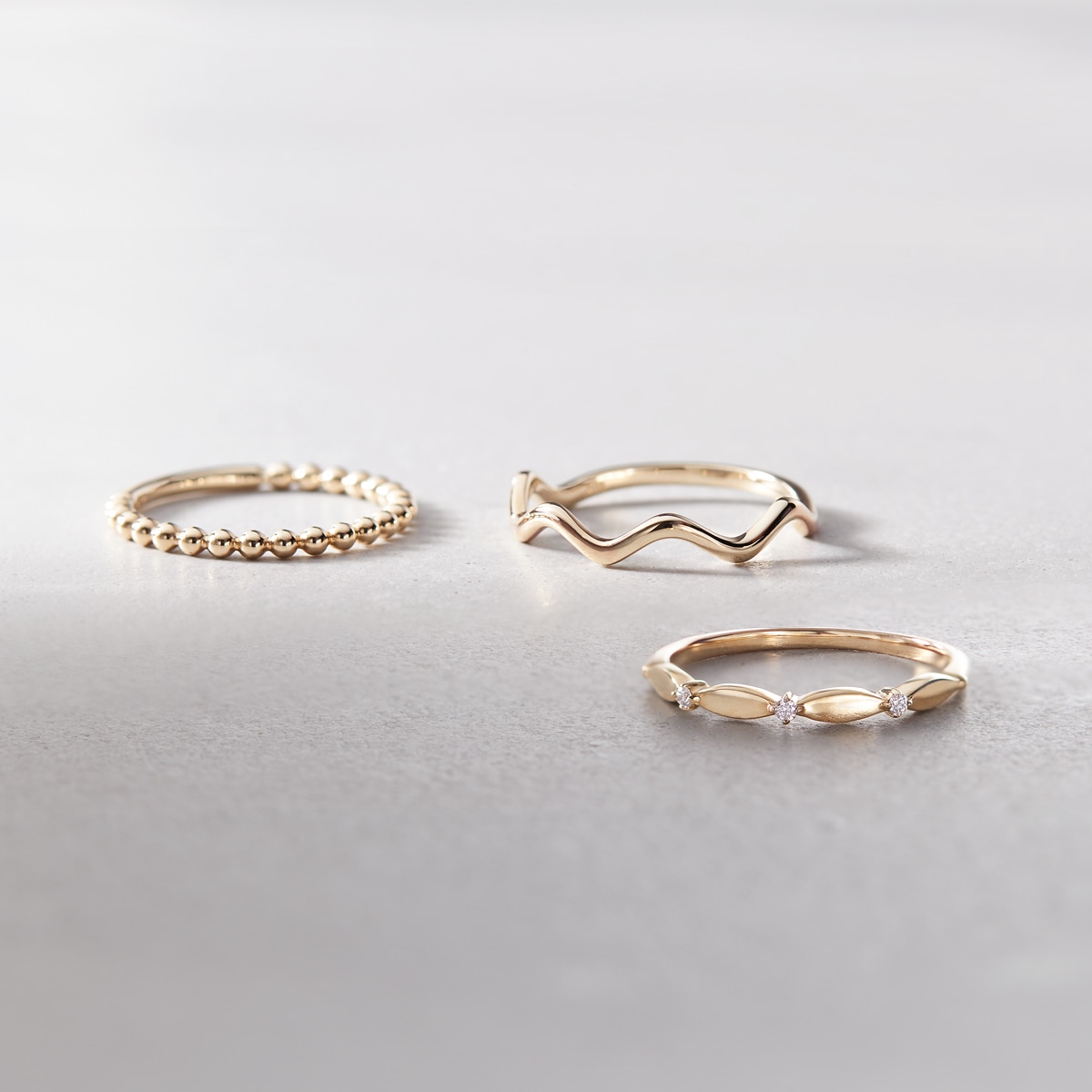 K10イエローゴールドリング(RFR175-001)|TSUTSUMI（ジュエリーツツミ