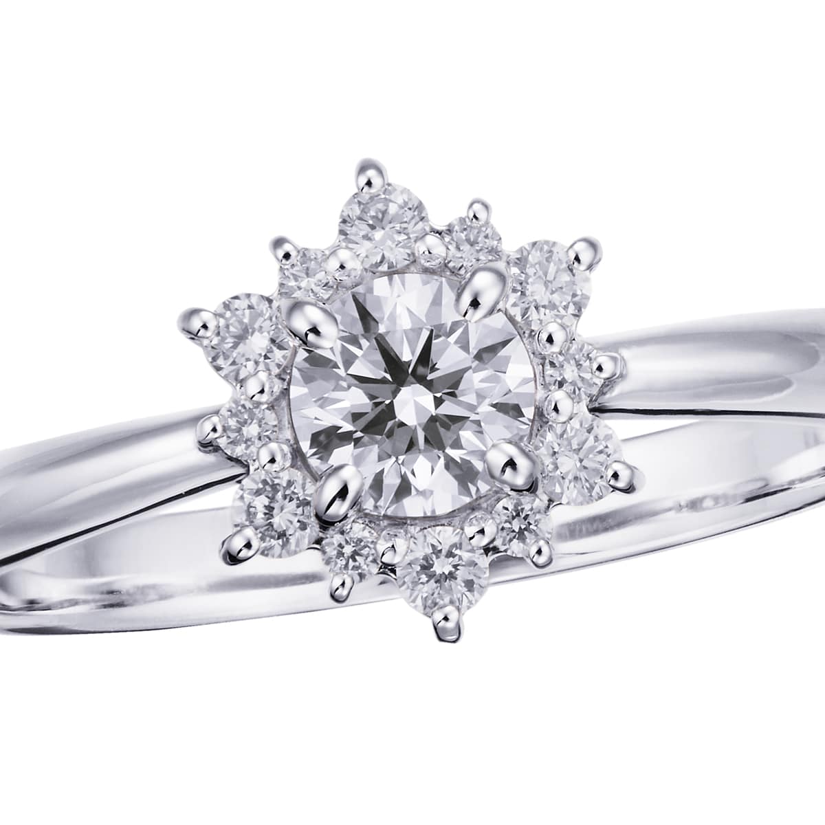 プラチナ鑑定書付ダイヤモンドリング（0.26カラット）(RKR384