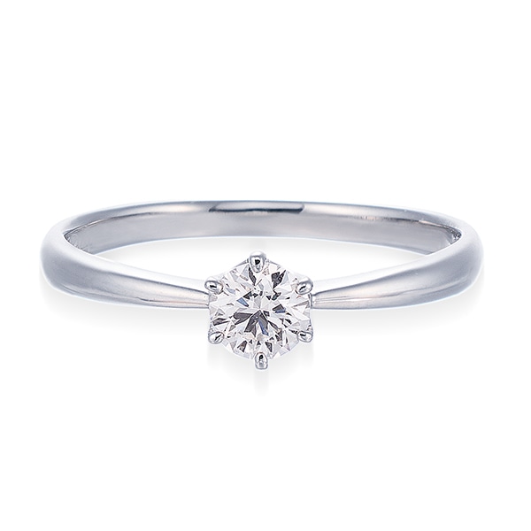 プラチナ鑑定書付ダイヤモンドリング（0.26カラット）(RKR093