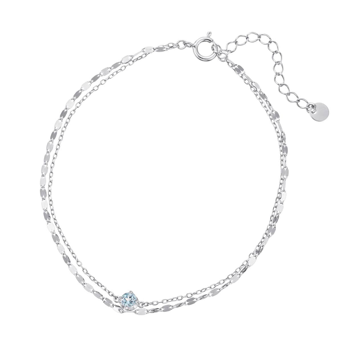 K10ホワイトゴールドブルートパーズブレスレット(RBL658)|TSUTSUMI