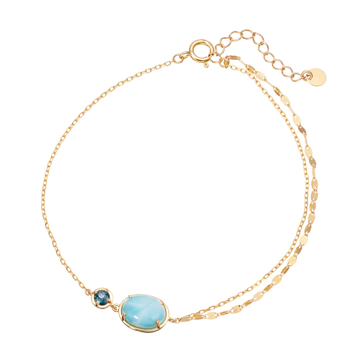 K10イエローゴールドグリーンアメシストブレスレット(RBL412)|TSUTSUMI