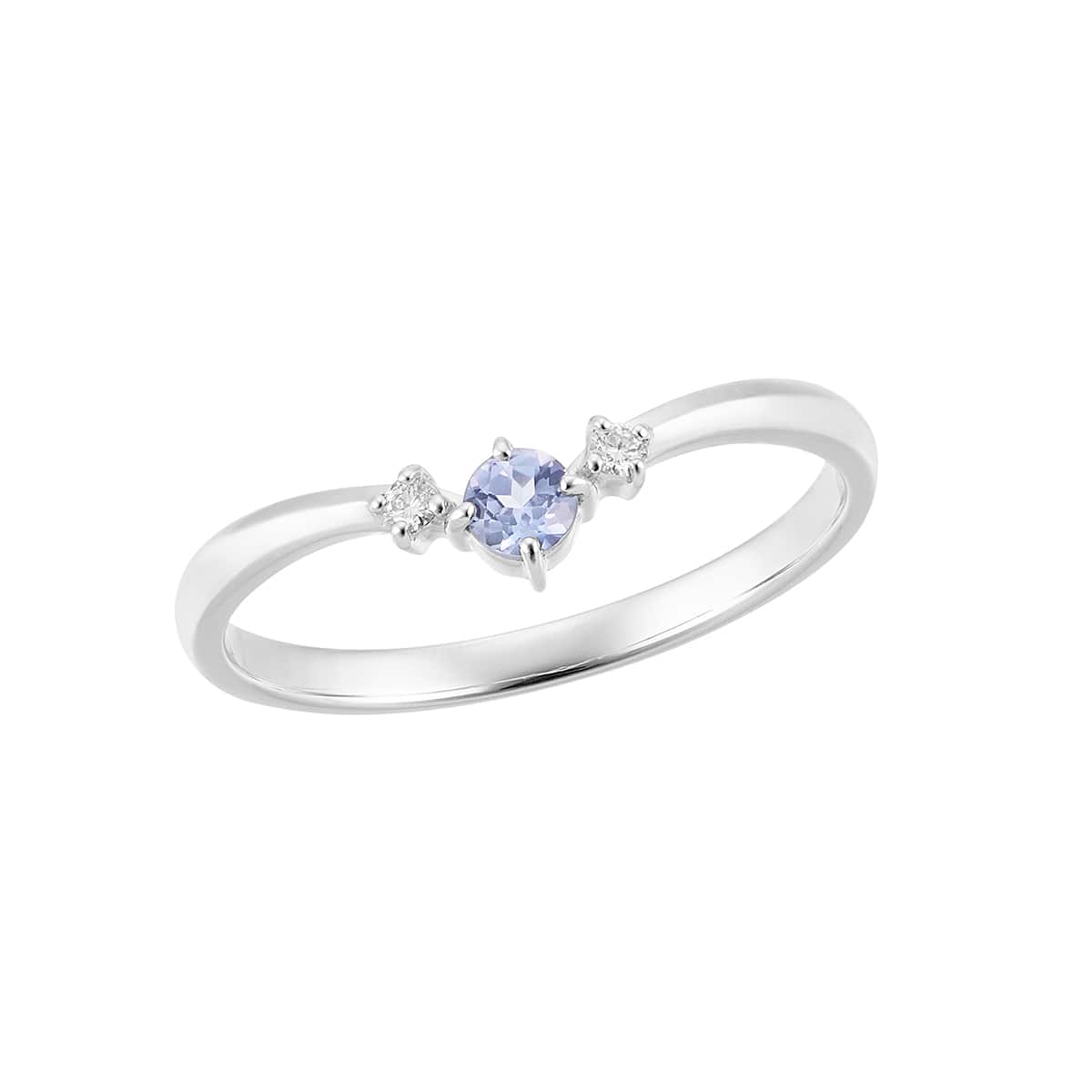 K10ホワイトゴールドタンザナイトリング(RFR175-002)|TSUTSUMI