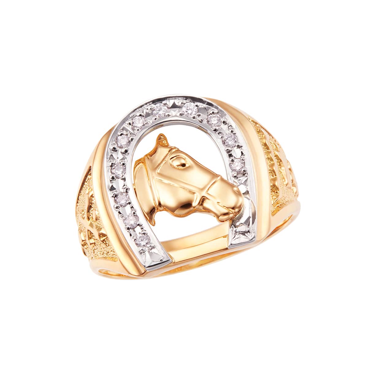 K18イエローゴールド/プラチナダイヤモンドリング(RFR137-002