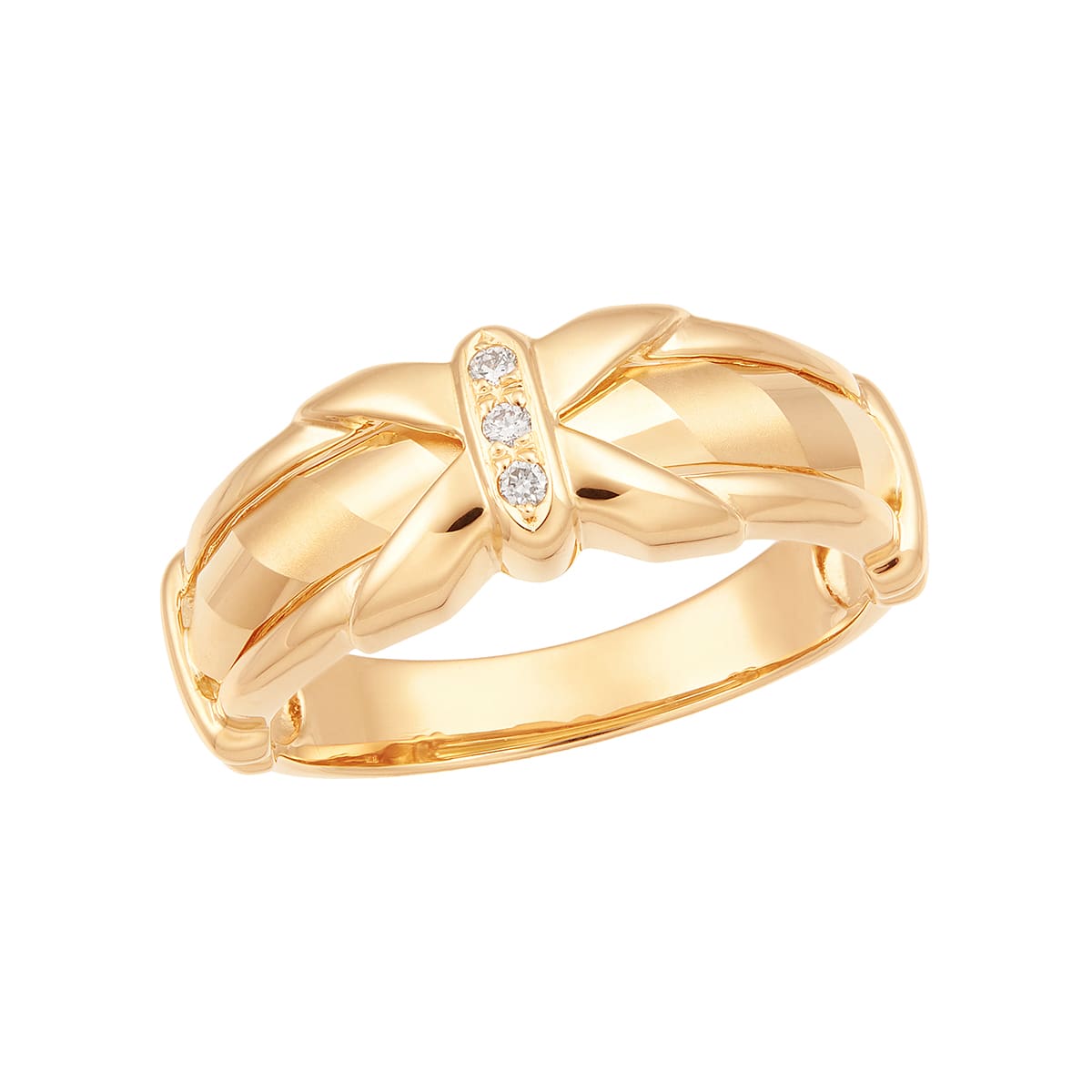 K18イエローゴールドダイヤモンドリング(RFR043-001)|TSUTSUMI