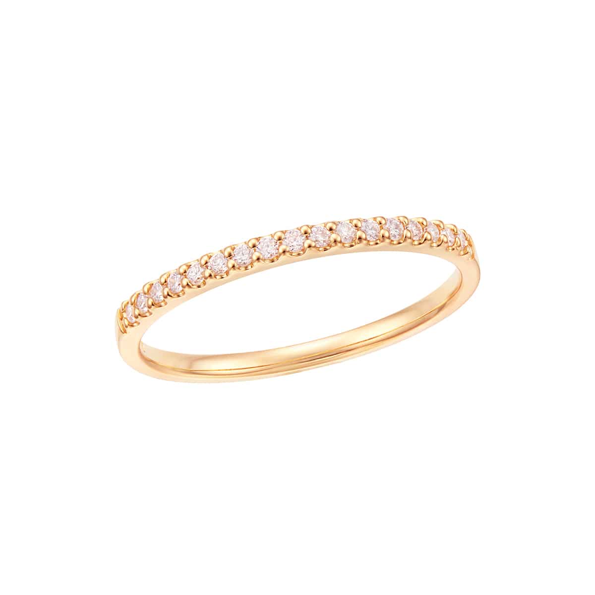 K18イエローゴールドダイヤモンドリング（ピンキーリング）(RFR471-002