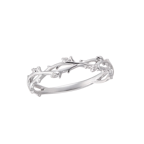 K10ホワイトゴールドダイヤモンドリング(RFR434-001)|TSUTSUMI