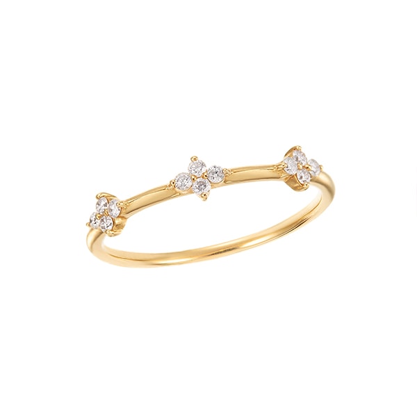 K18イエローゴールドダイヤモンドリング(RFR153-002)|TSUTSUMI