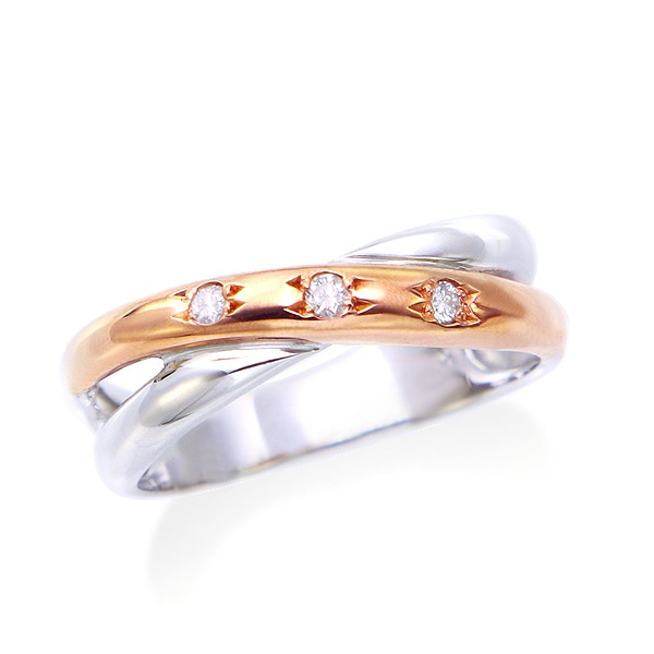 プラチナダイヤモンドリング（ピンキーリング）(RFR714-001)|TSUTSUMI