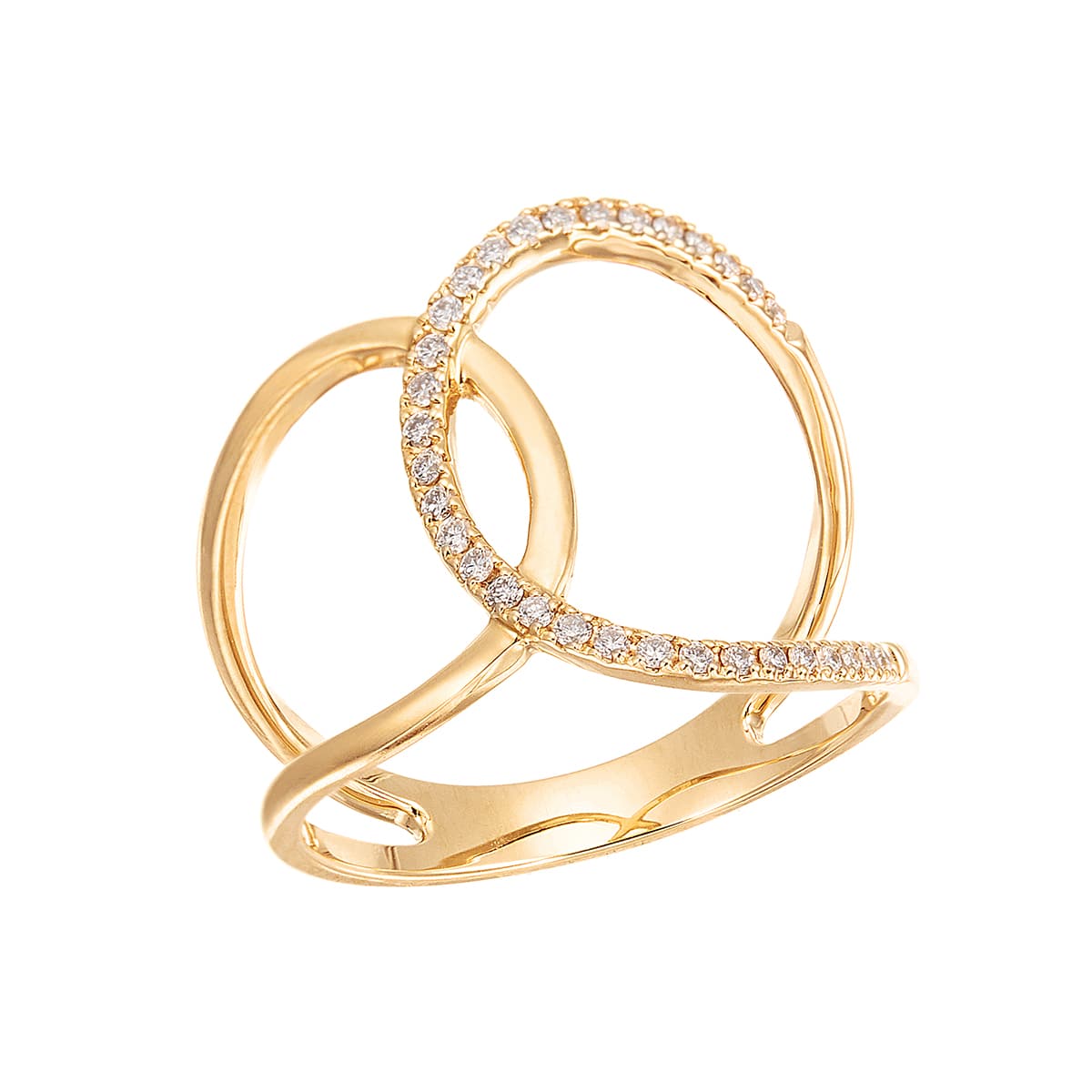 K18イエローゴールドダイヤモンドリング(RFR632-001)|TSUTSUMI