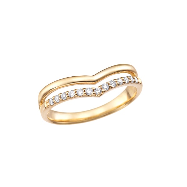 K10イエローゴールドダイヤモンドリング（ピンキーリング）(RFR473-002