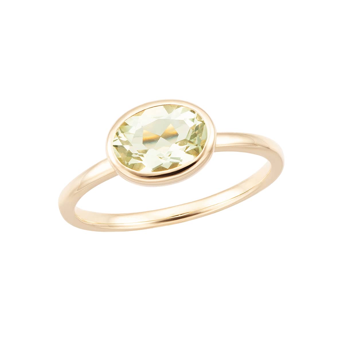 K10イエローゴールドグリーンアメシストリング(RFR836-002)|TSUTSUMI