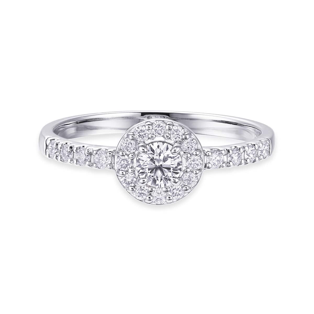 プラチナ鑑定書付ダイヤモンドリング（0.23カラット）(RKR250