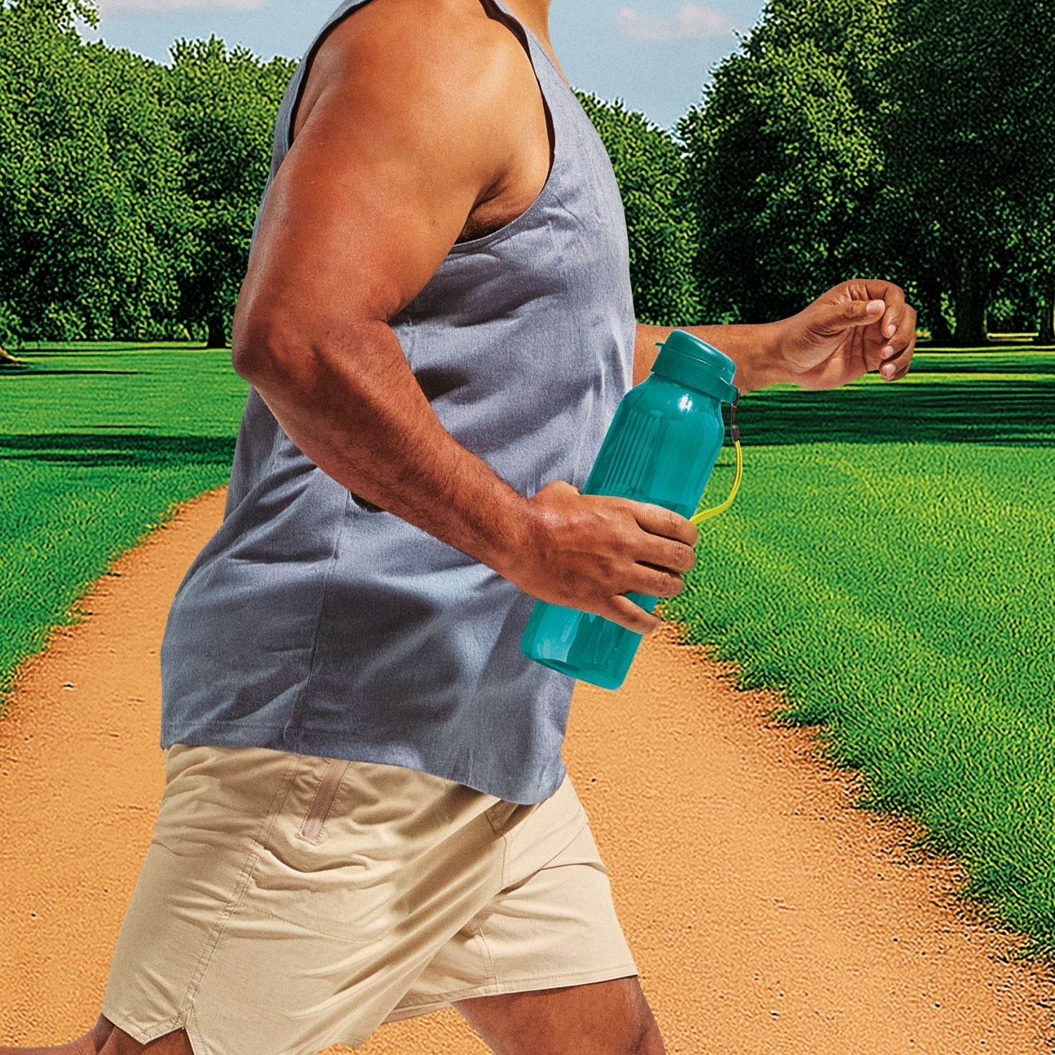 Garrafa de Água Tupperware Aquavibe Com Canudo Flexível 1,2L