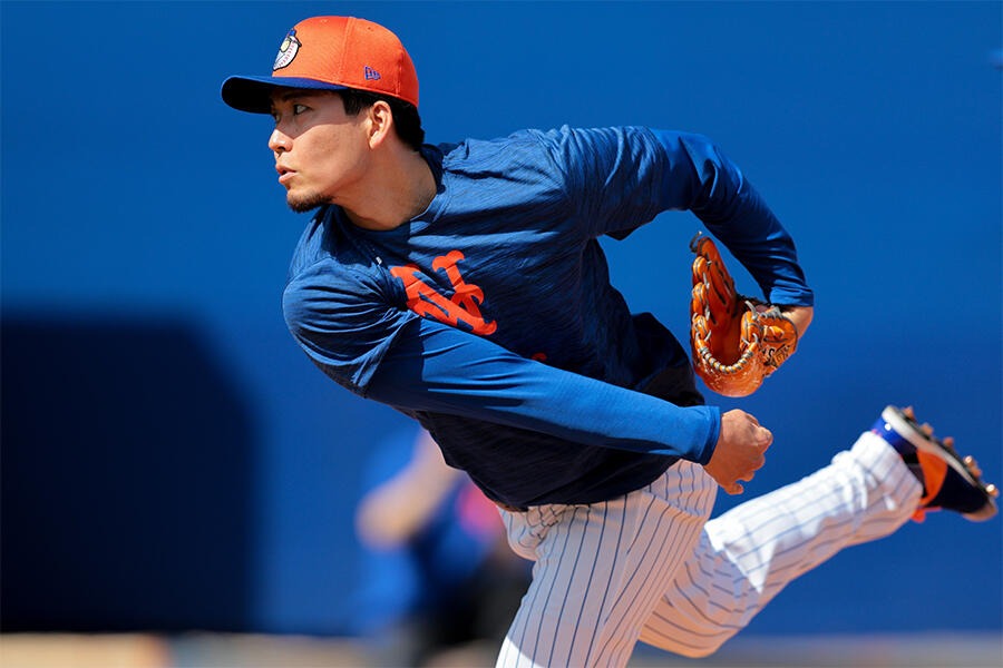 千賀滉大 キャンプ初日からブルペン入り！持ち球6種全ての計30球「怪我