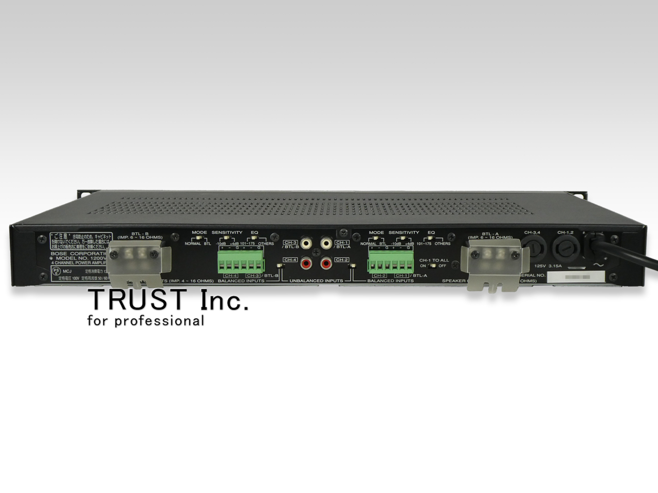 1200VI / 4ch Power Amplifier【中古放送用・業務用 映像機器・音響