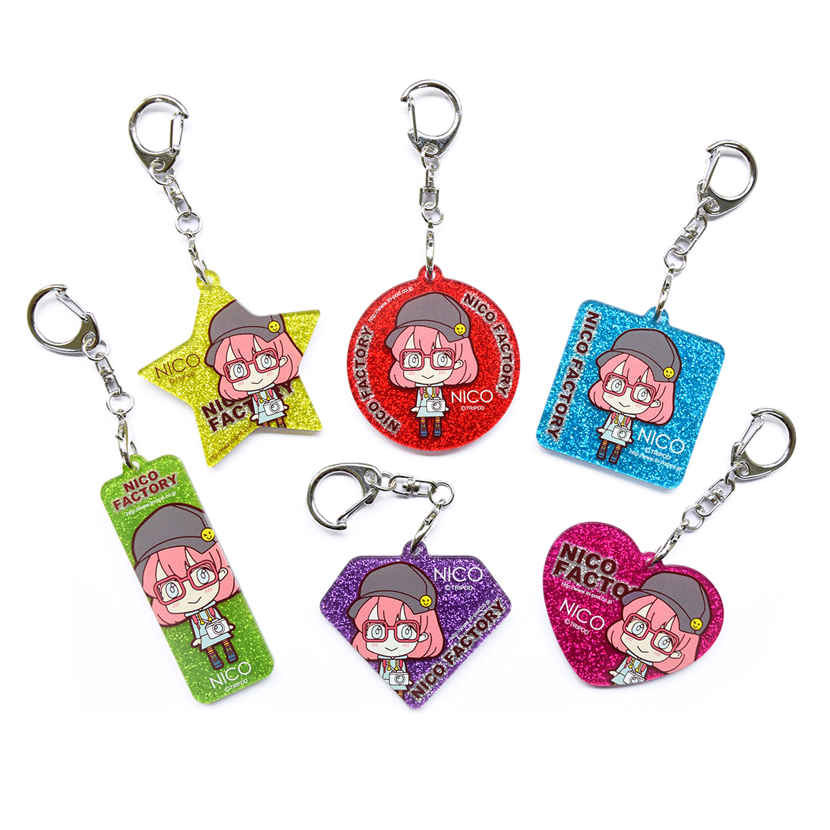 キラキララメアクリルキーホルダー 6種(アクリルグッズ)｜オリジナル