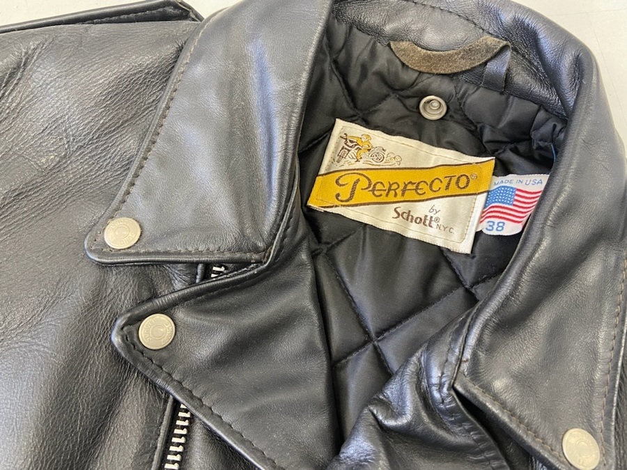 Schott/ショット】バイカータグ後期のダブルライダースジャケットのご