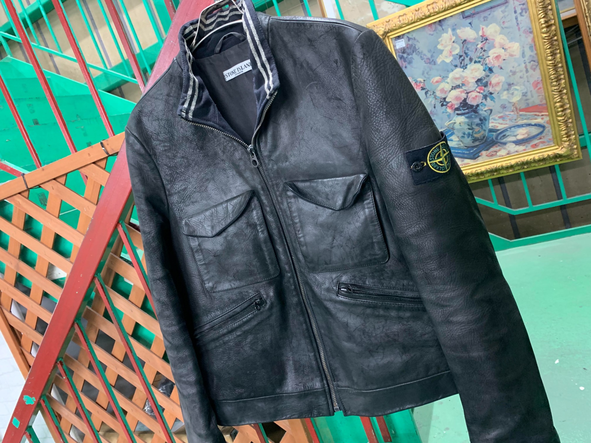 STONE ISLAND/ストーンアイランド】レザージャケットが買取入荷しま