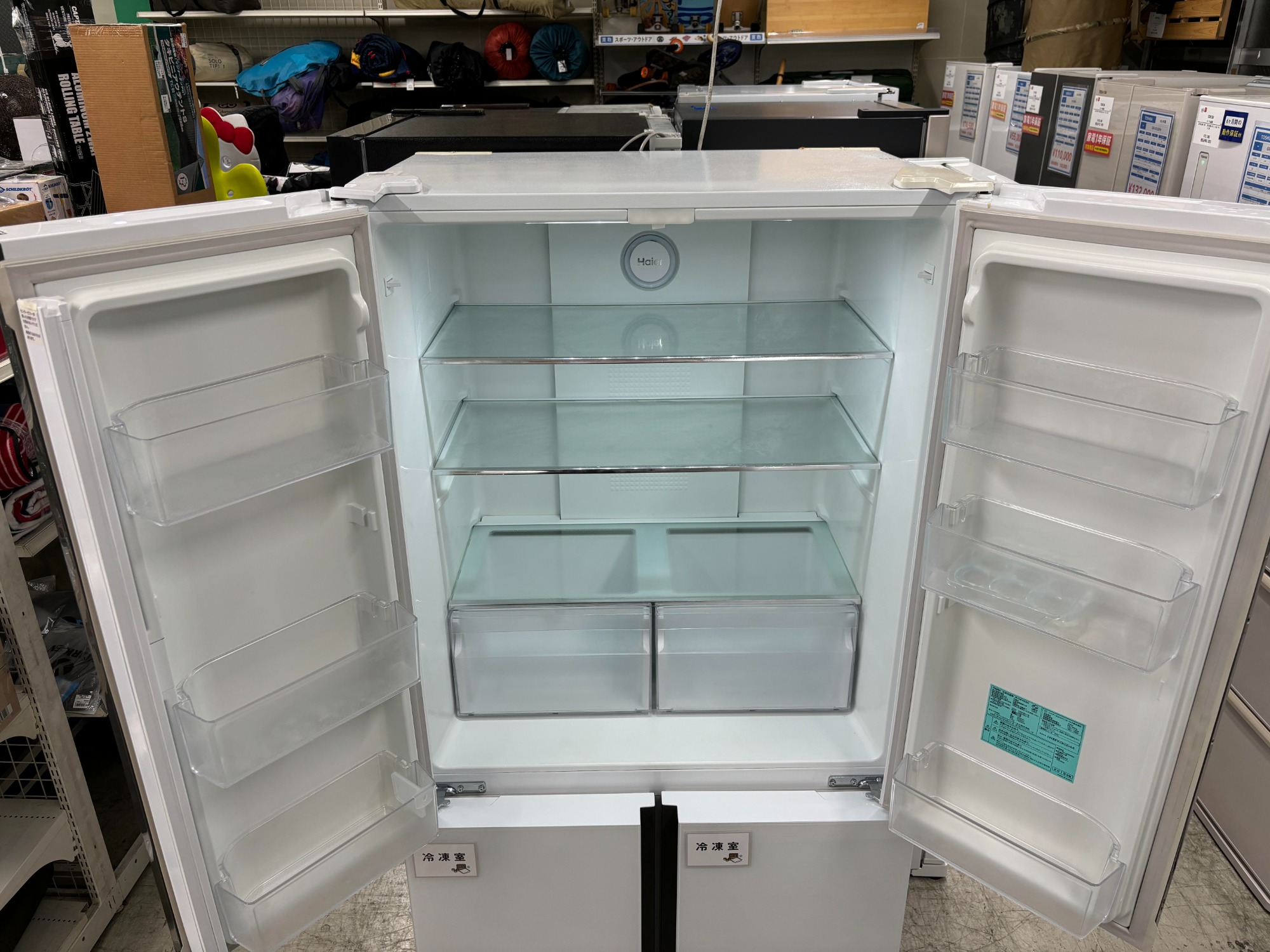 2階中古家電・家具大量展示中】Haier/ハイアール 4ドア冷蔵庫のご紹介