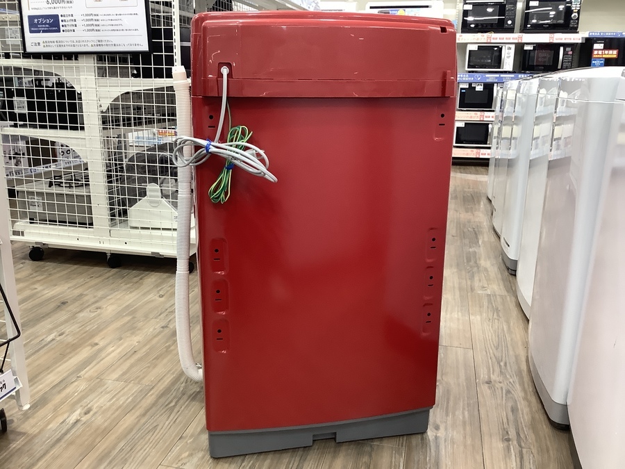 赤が印象的なAQUA(アクア)の洗濯機を買取入荷致しました！【愛知蟹江店