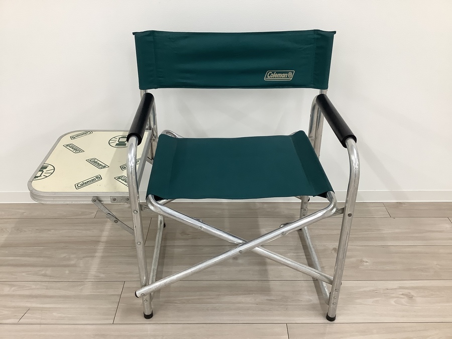 キャンプでのマストアイテム！Colemanのサイドテーブル付チェア入荷