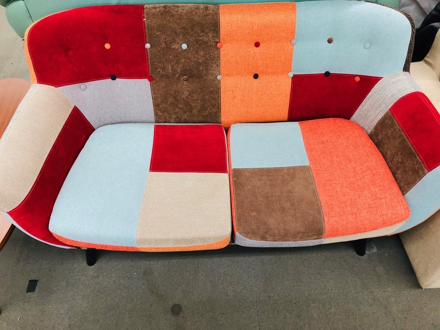 WEB販売中】廃盤希少！Francfrancパッチワーク2Pソファ(ナビア)買取