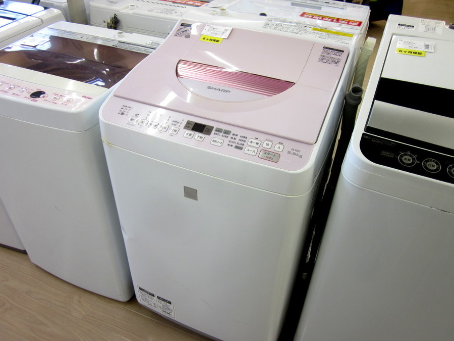 SHARP(シャープ)の5.5kg縦型洗濯乾燥機2016年製「ES-T5E3-KP」｜2020年