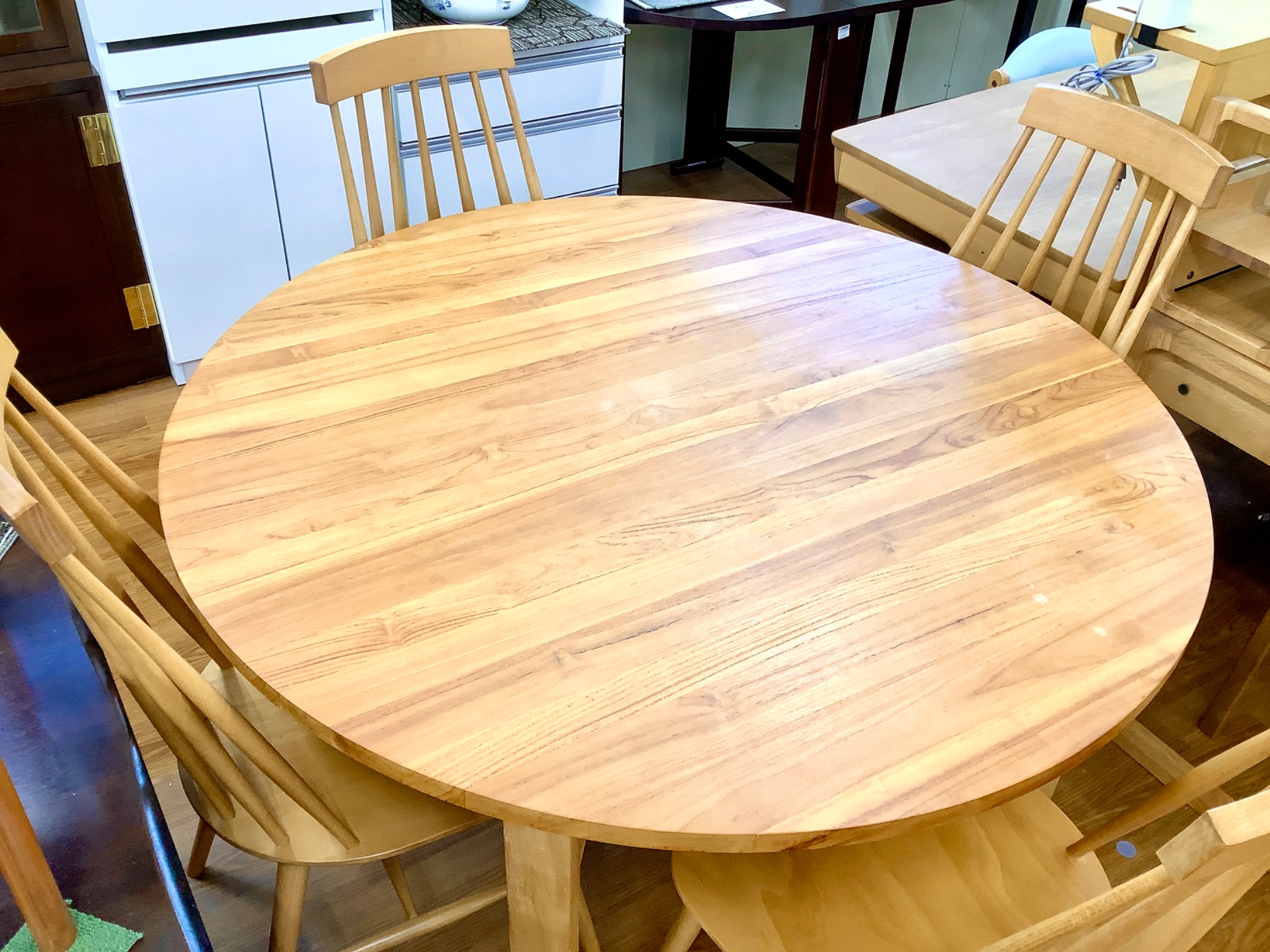 UNICO/ウニコ】ダイニング5点セット(ラウンドテーブル/SOTO ダイニング