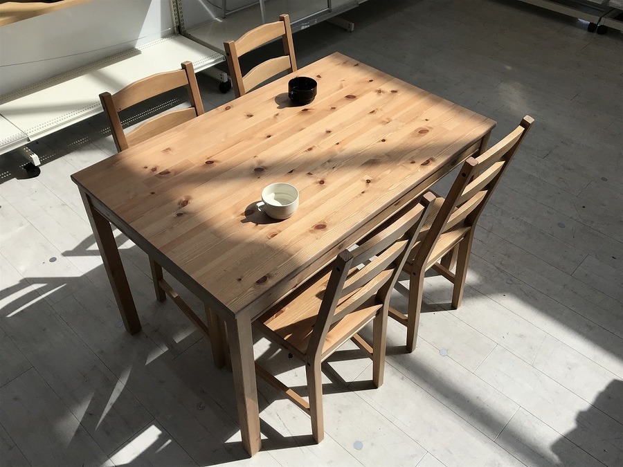 no.12345】ikea ヨックモック ダイニングテーブル no.12345】ikea