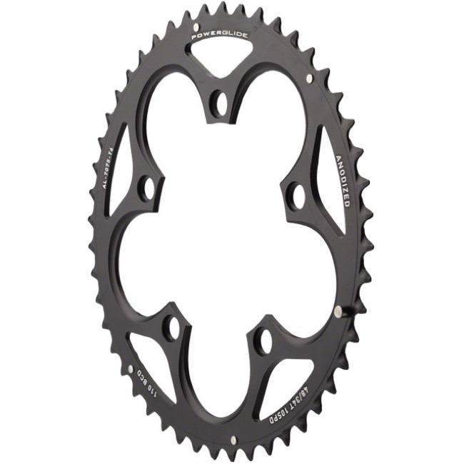 Universal Cycles -- Sram Powerglide Black Chainrings - 110mm BCD