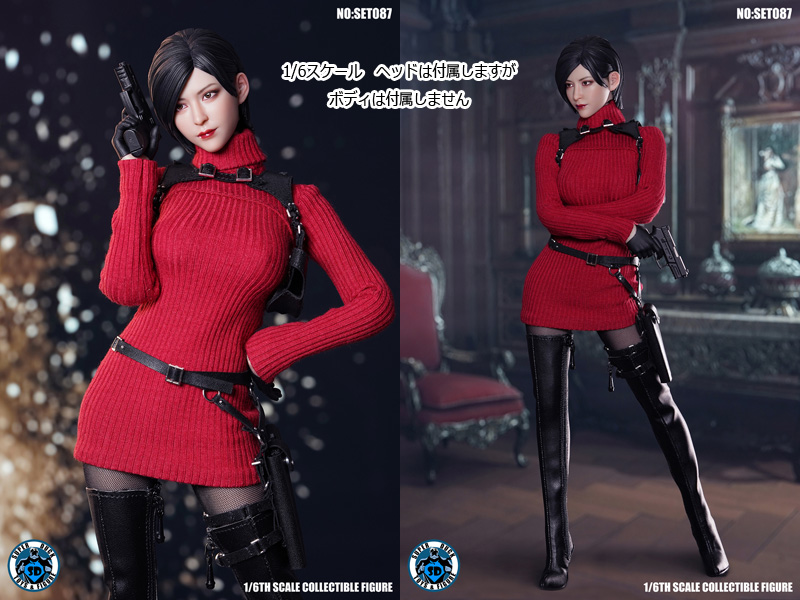 SUPERDUCK】SET087 女性エージェント スパイ 1/6スケール 女性ヘッド