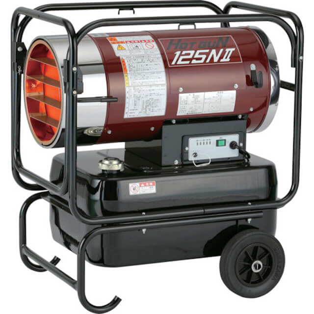 静岡製機 HG-125N2 ホットガン 熱風オイルヒーター (乾燥用) ウエダ