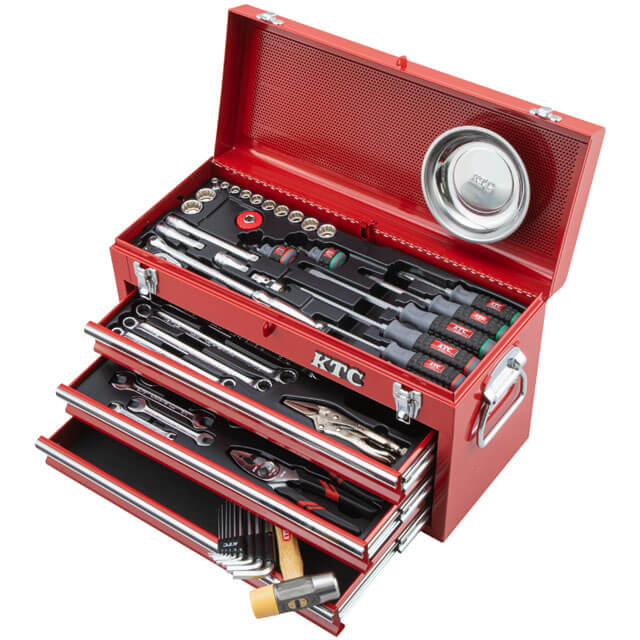 KTC 工具セット(両開きプラハードケースタイプ) SK4526P ウエダ金物