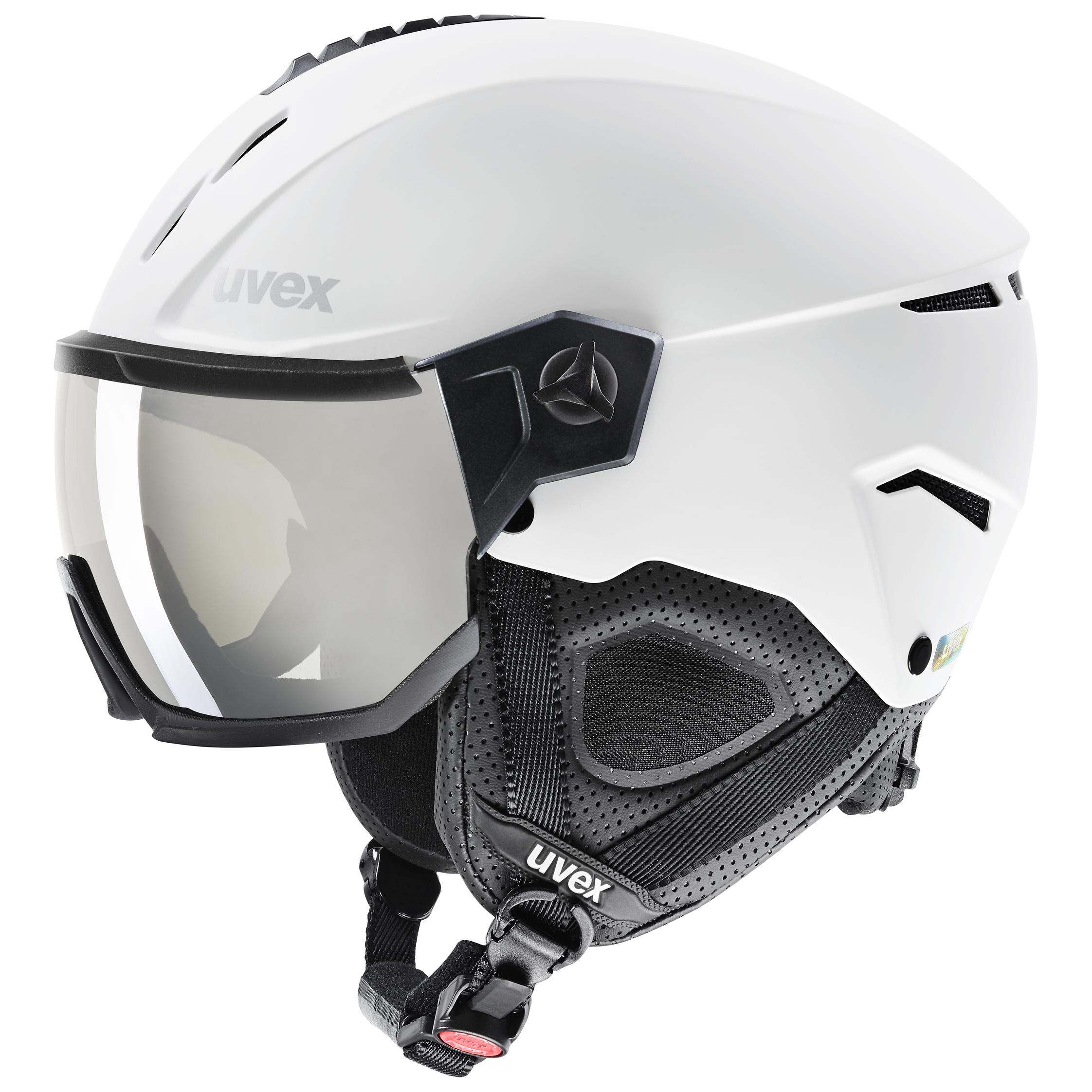 uvex instinct visor white - black matt silver mirror 41 % | Ski
