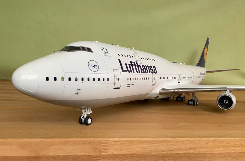 Lufthansa Aviationtag B747-400 レアなコンビ色 Lufthansa