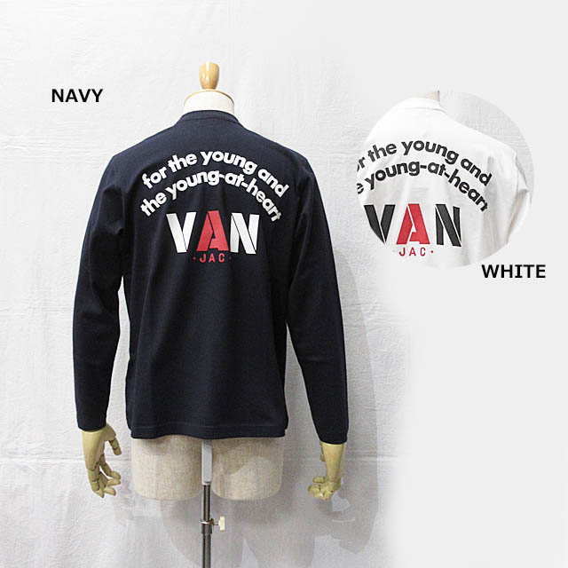 VAN 久しぶりの復活 バックロゴデザイン長袖Tシャツ GINCHO ｜こだわる