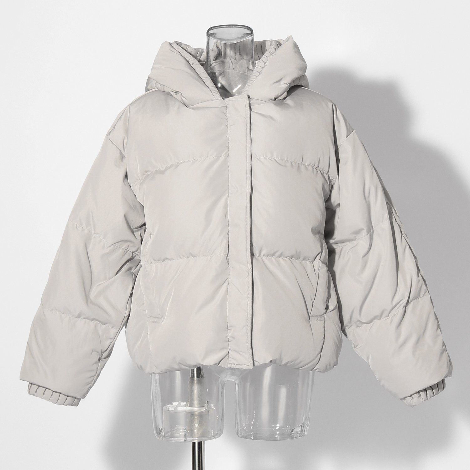 WL プリーツレイヤードフードピュアダウン コート｜VIVIENNE TAM